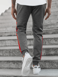 Spodnie dresowe męskie grafitowe OZONEE JS/K20013SP