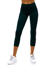 Legginsy damskie ciemno-zielone OZONEE JS/1036/E18