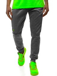 Spodnie dresowe męskie grafitowe js/am88