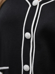 Komplet dresowy damski dwuczęściowy czarny OZONEE JS/26C8802/3