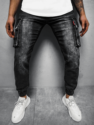 Spodnie męskie jogger czarne OZONEE JS/K10004/2