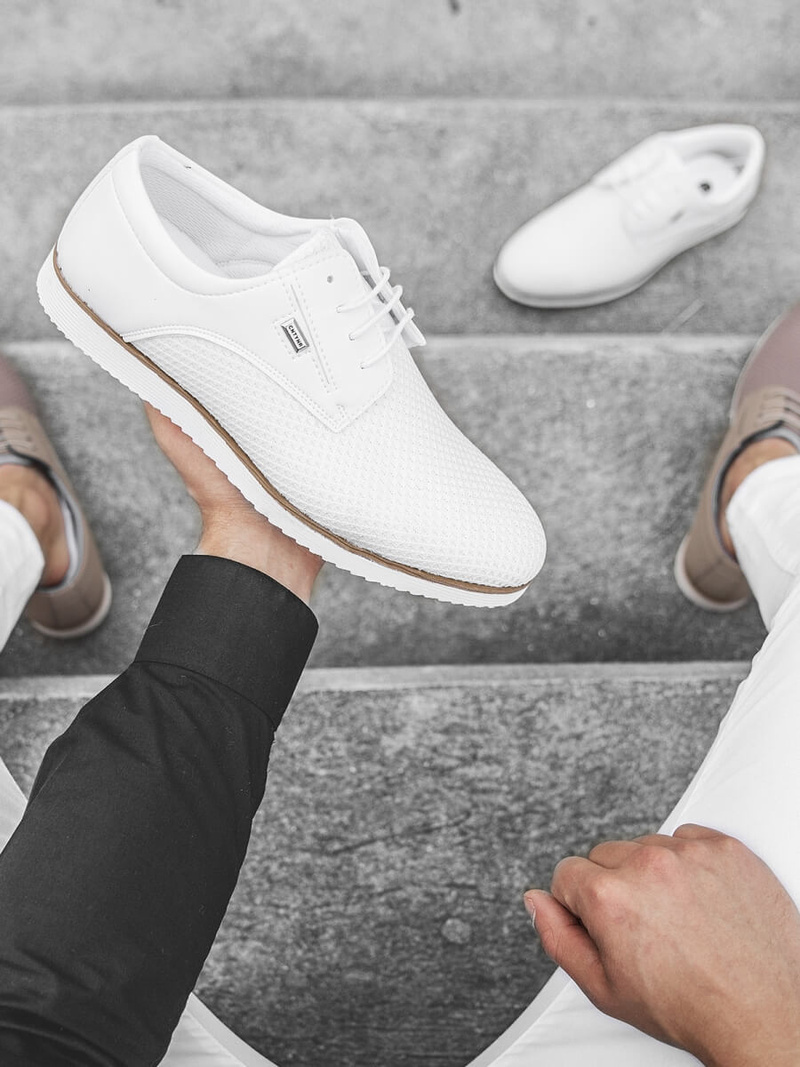 Buty męskie białe t/682