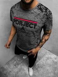 T-Shirt męski grafitowy OZONEE JS/SS10917Z