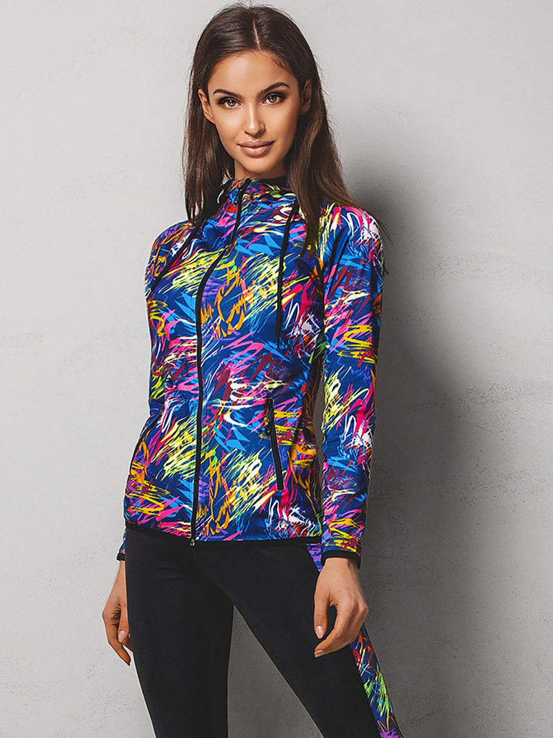 Жіночий спортивний костюм з двох частин Кольоровий OZONEE O/02704Z