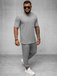 T-shirt męski szary OZONEE O/Y960T