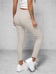 Spodnie damskie chino jasno-szare OZONEE O/7737