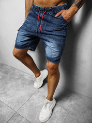 Spodenki męskie jeansowe niebieskie OZONEE JS/KK1078Z