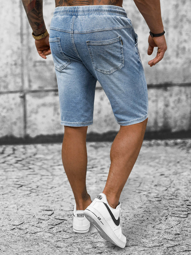 Spodenki męskie jeansowe niebieskie OZONEE NB/MP0267BC