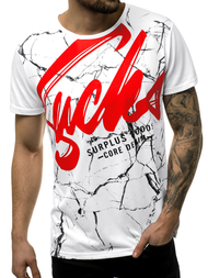 T-Shirt męski biały OZONEE JS/KS2015