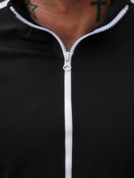 Bluza męska rozpinana czarna OZONEE O/2126Z