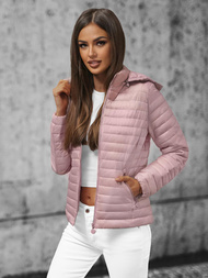 Kurtka damska pikowana pudrowa OZONEE O/H117