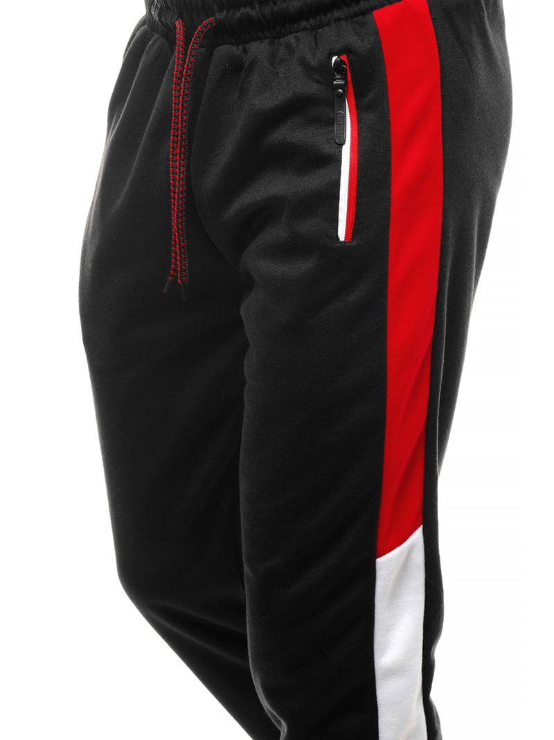 Spodnie dresowe męskie czarne OZONEE JS/JZ11027