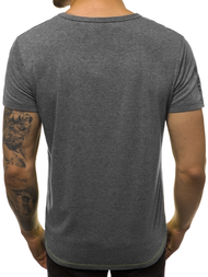 T-Shirt męski grafitowy OZONEE JS/SS10979