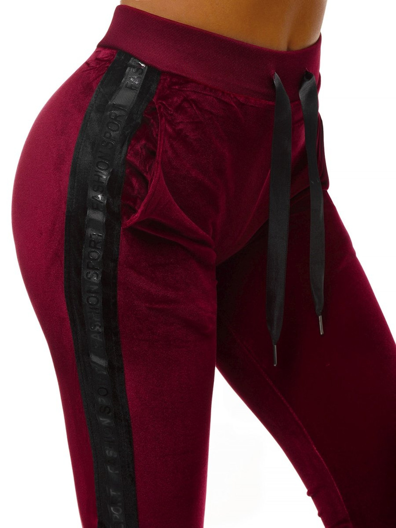 Спортивні штани жіночі Бордовi OZONEE O/82275