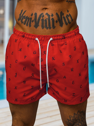 Spodenki kąpielowe męskie czerwone OZONEE O/MTK3218