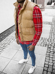 Безрукавка чоловіча Бежева OZONEE E/3950