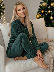 Спортивний костюм жіночий tемно-Зелена OZONEE JS/8C1176/9Z