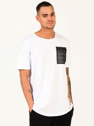 T-Shirt męski biały OZONEE MR/21556