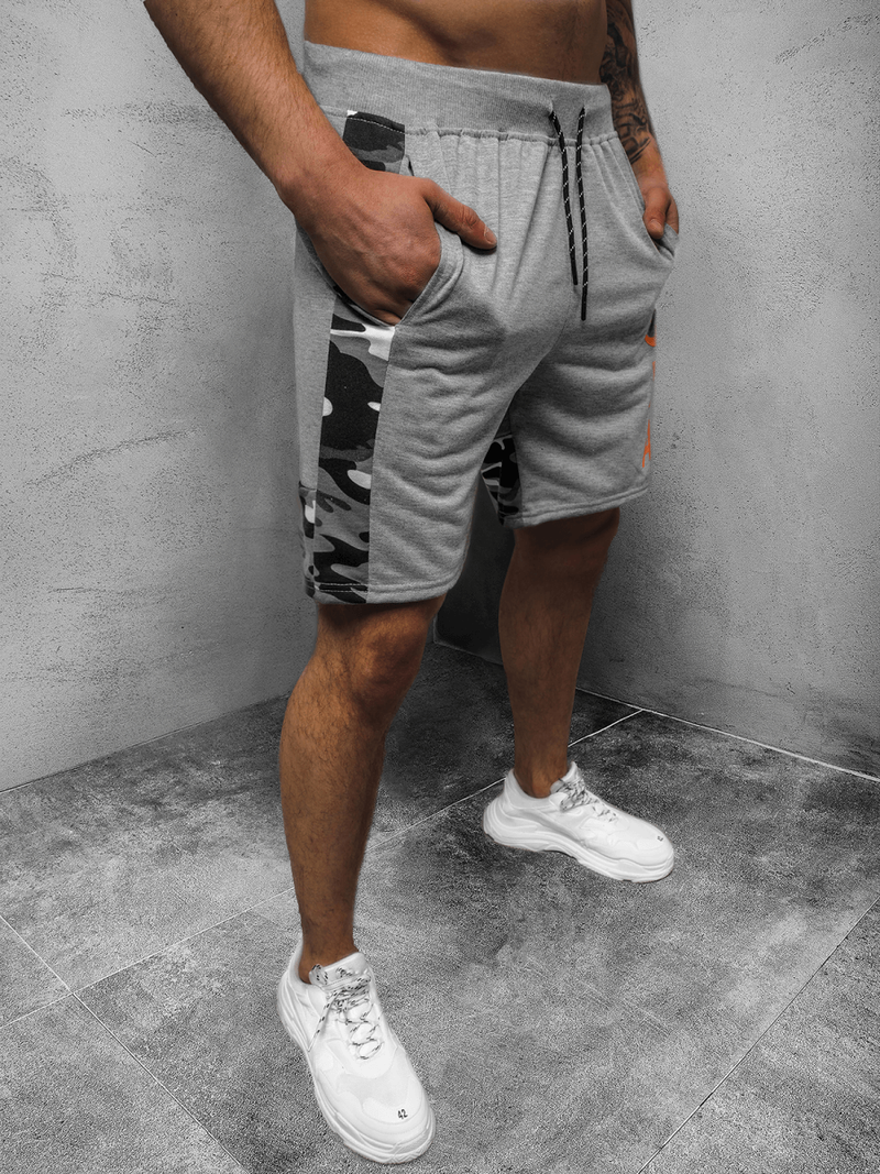 Spodenki dresowe męskie szare OZONEE JS/KS2583