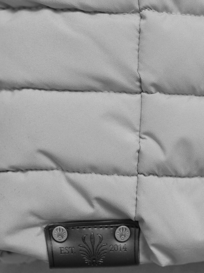 Kurtka zimowa damska długa pikowana szara OZONEE O/W377