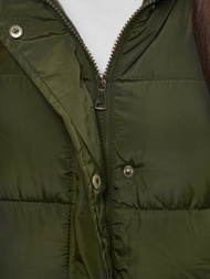 Стьобаний жіночий жилет Зелена OZONEE O/81276