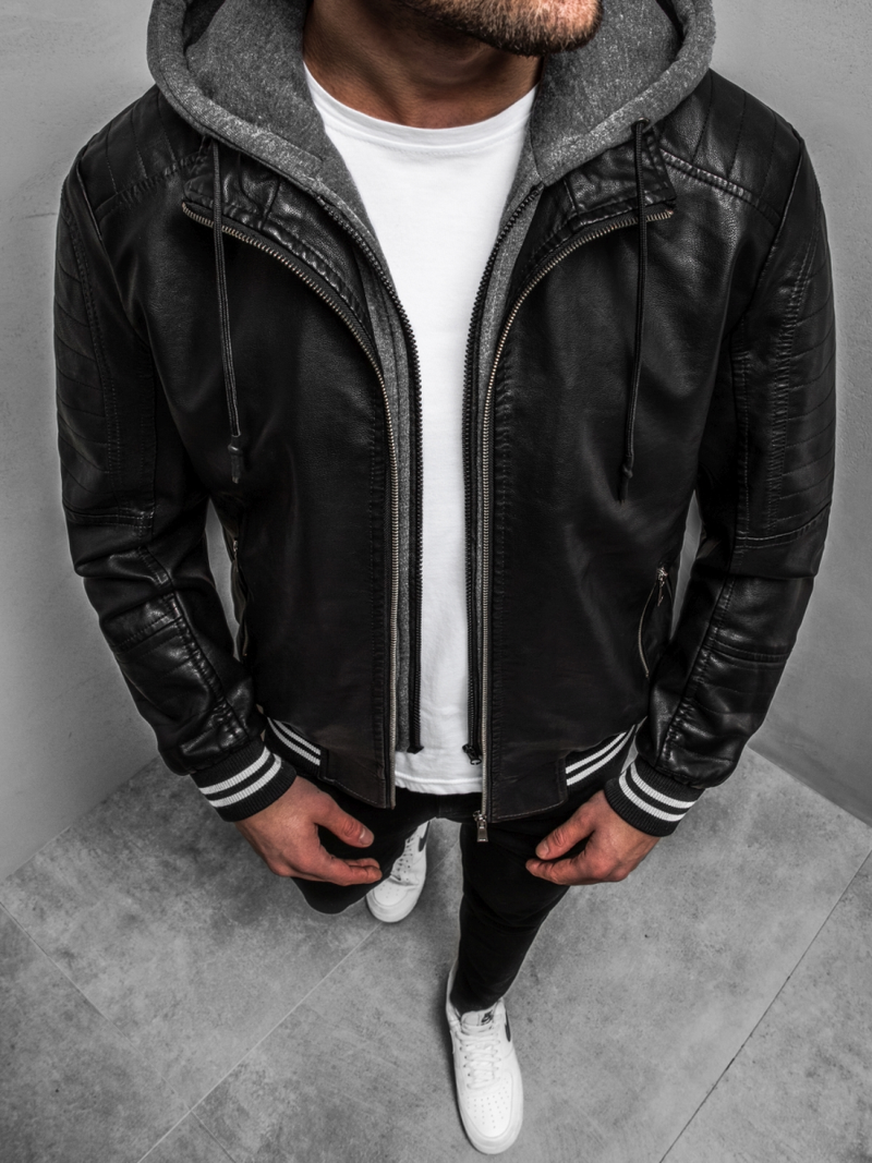 Куртка чоловіча Чорна OZONEE JB/JP1133Z