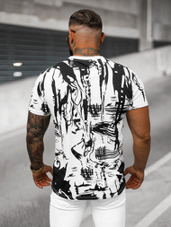 T-shirt męski biały OZONEE O/T1276/1