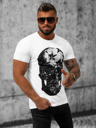 T-shirt męski biały OZONEE O/T121/1Z