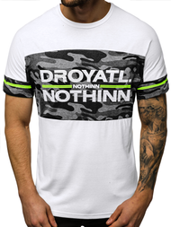 T-Shirt męski biały OZONEE JS/SS10976