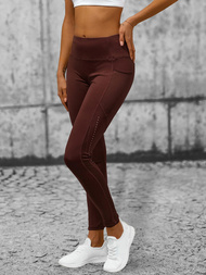 Legginsy damskie brązowe OZONEE O/YY9282