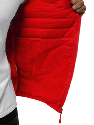 Kurtka męska przejściowa czerwona OZONEE JS/LY33