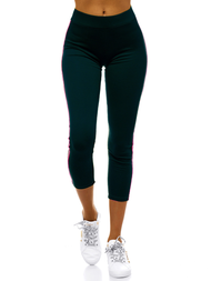 Legginsy damskie ciemno-zielone OZONEE JS/1036/E18