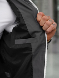 Kurtka męska bomberka czarna OZONEE JS/5M3213/392