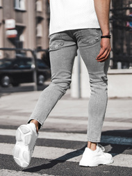 Spodnie jeansowe męskie grafitowe OZONEE DO/2446