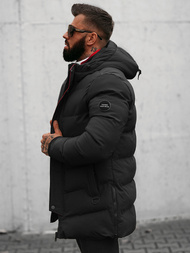 Kurtka zimowa męska pikowana czarna OZONEE N/7330Z