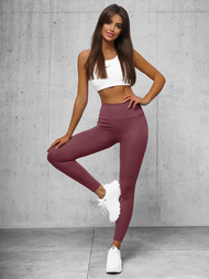 Legginsy damskie ciemno-różowe OZONEE O/K9-JZ