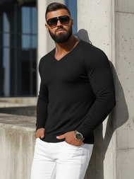 Sweter męski czarny OZONEE NB/MMB601/4Z