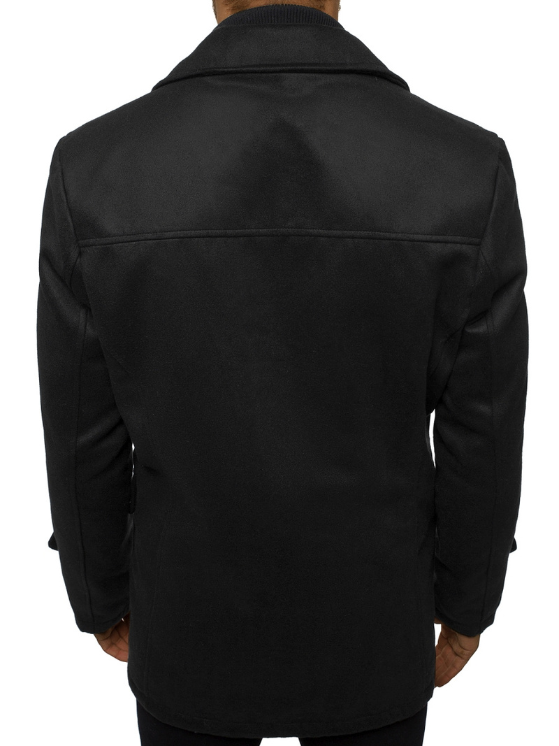 Płaszcz męski czarny OZONEE JS/79M3143