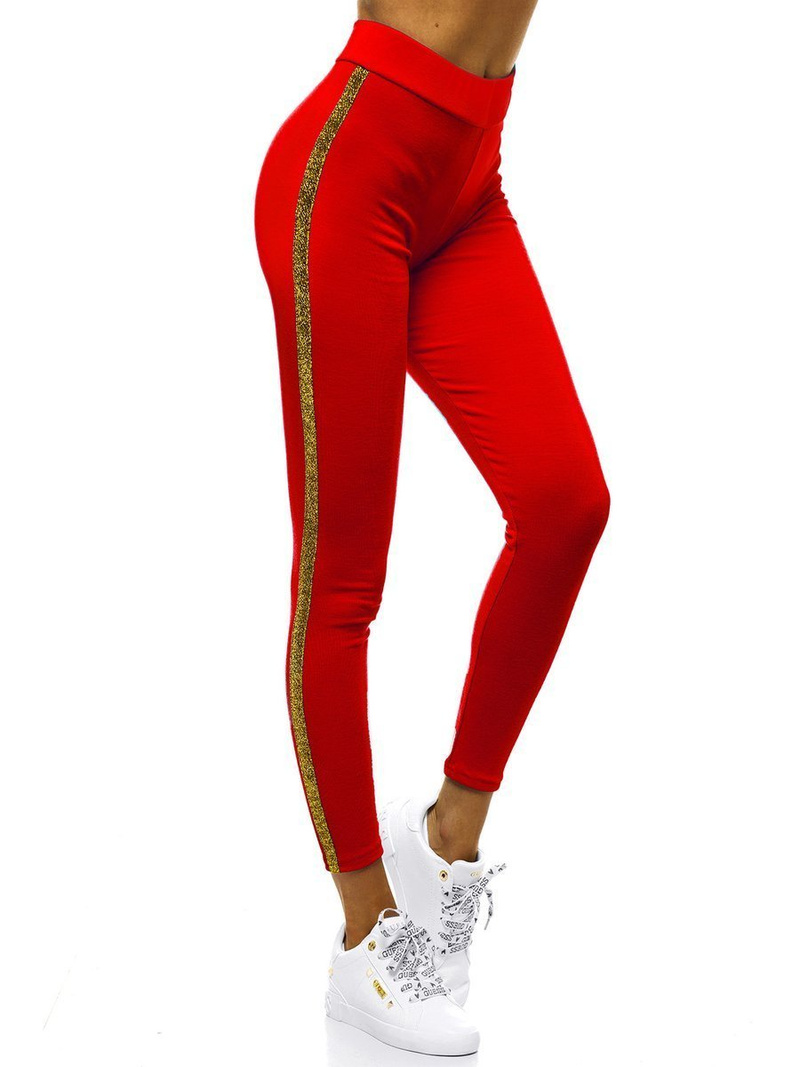 Legginsy damskie czerwone OZONEE JS/1036/C5