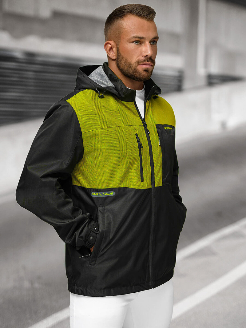 Kurtka męska przejściowa czarna OZONEE JS/22M311/392Z