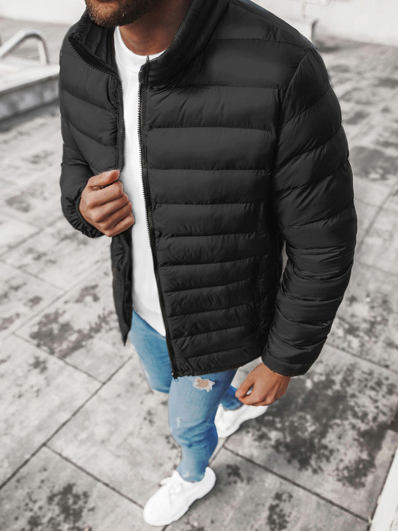 Kurtka męska przejściowa czarna OZONEE JB/JP1111Z