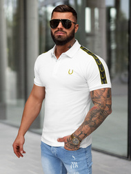 Koszulka męska polo biała OZONEE O/QQ1337