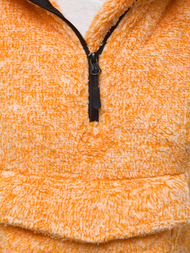 Bluza z kapturem damska pomarańczowa OZONEE JS/HH008/48