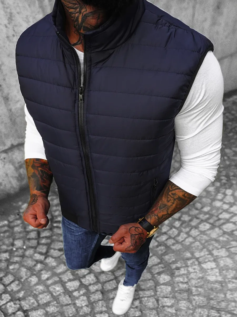 Безрукавка чоловіча Темно-Синя OZONEE JS/MY77Z