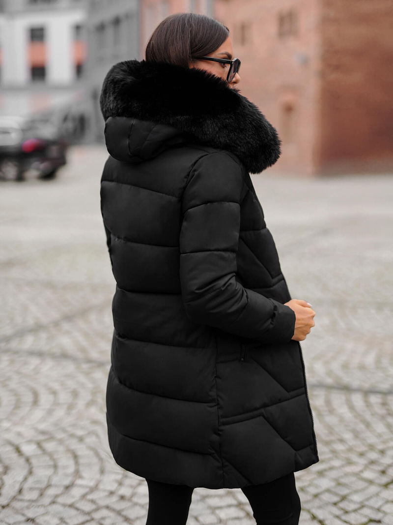 Куртка жіноча чорна OZONEE JS/16M9099/392Z