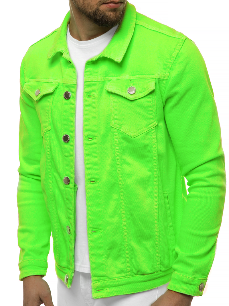 Куртка чоловіча джинсова Зелена OZONEE G/620