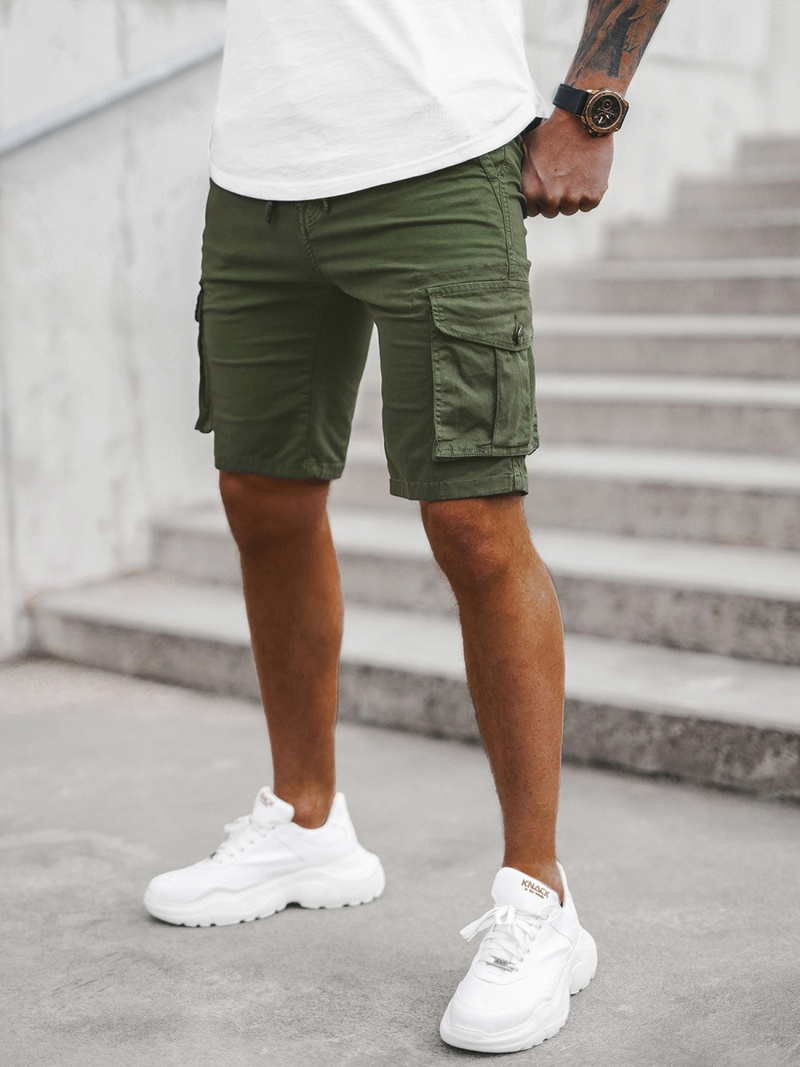 Spodenki męskie chino zielone OZONEE T/BB70010/3