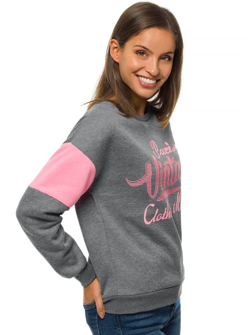 Bluza damska grafitowa OZONEE JS/B26004