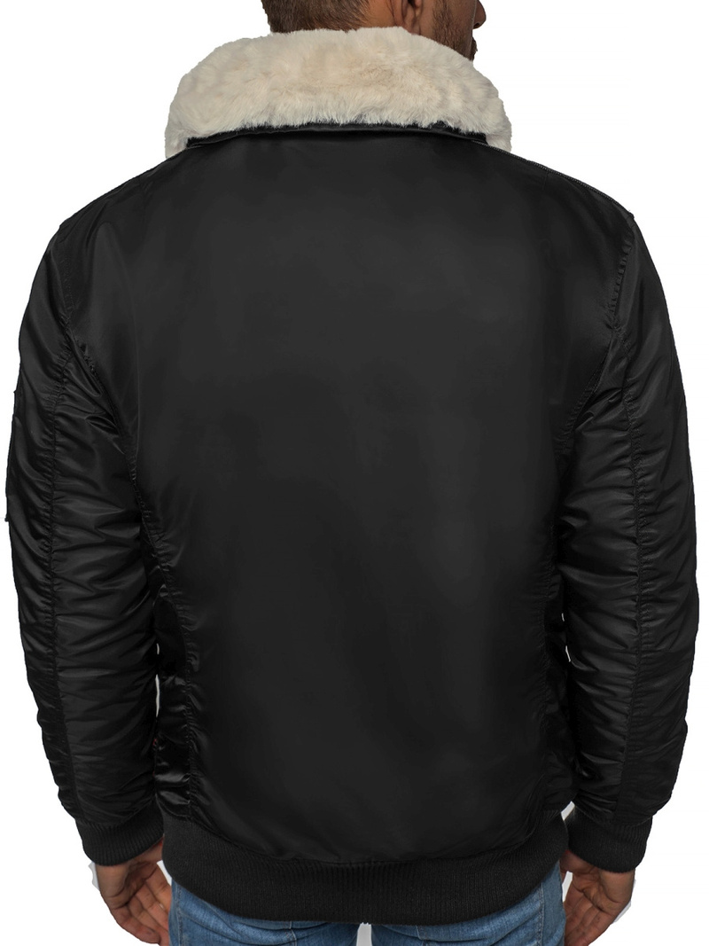 Kurtka męska czarna OZONEE O/X1026K