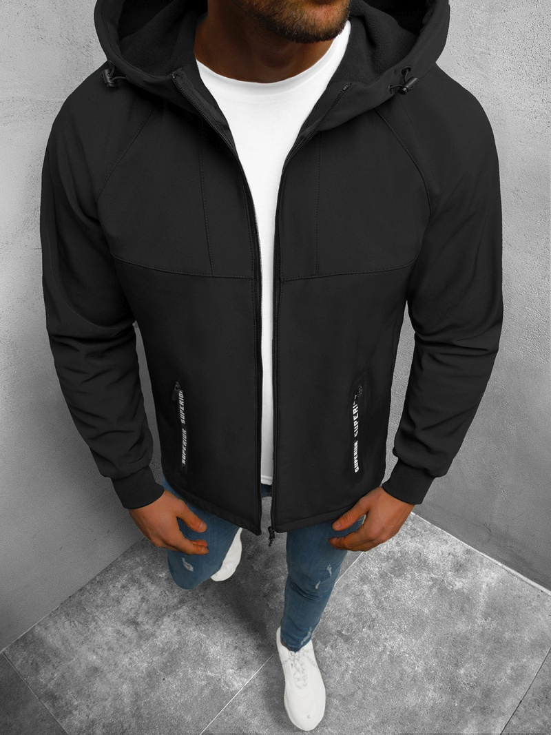 Куртка softshell чоловіча Чорна OZONEE JS/HM189/1